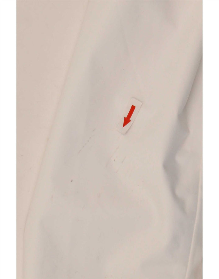 Giacca antipioggia con cappuccio grafica da donna Helly Hansen UK 10 piccola poliestere bianco