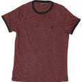T-shirt da uomo French Connection Top in cotone bordeaux medio