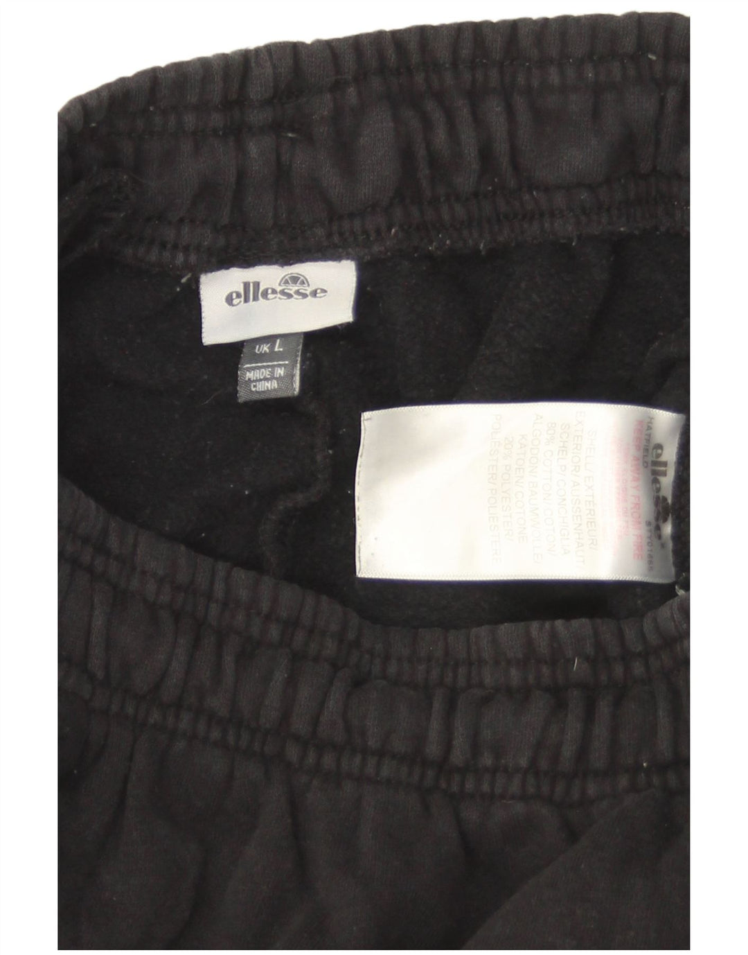 Pantaloni da tuta da uomo Ellesse Joggers grandi in cotone nero