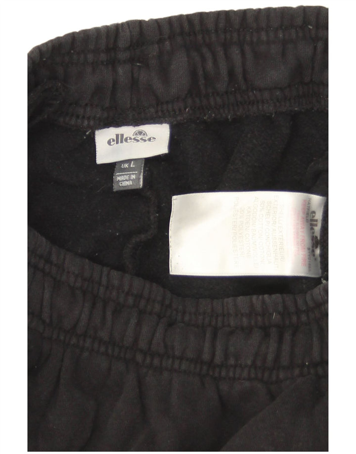 Pantaloni da tuta da uomo Ellesse Joggers grandi in cotone nero