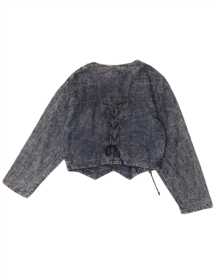 Giacca di jeans corta per ragazze Canda 15-16 anni in cotone blu