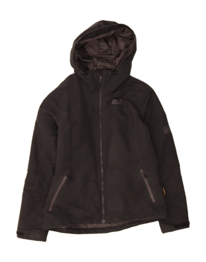 JACK WOLFSKIN Womens Windbreaker Jacket UK 16 Large Black Polyester Vintage Jack Wolfskin and Second-Hand Jack Wolfskin from Messina Hembry 