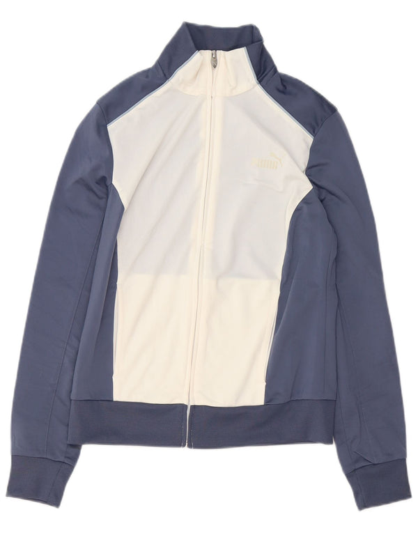 Giacca da tuta da donna Puma UK 12 Medium Blu Navy Colourblock