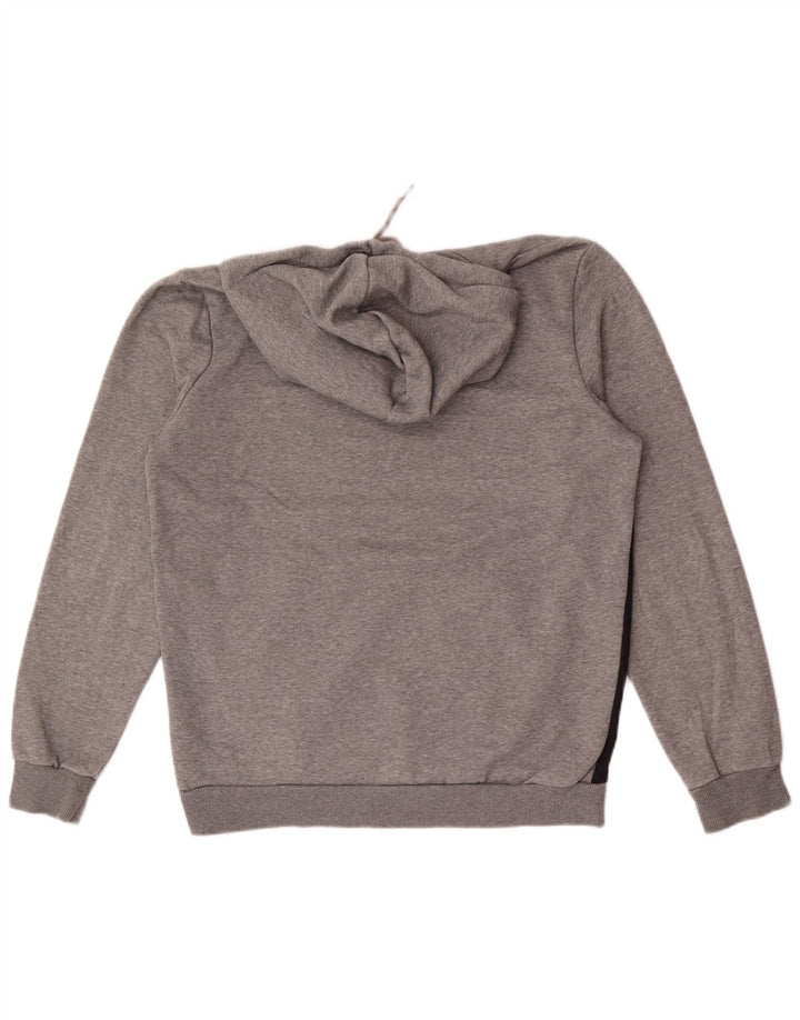 Felpa con cappuccio da uomo Puma Small in cotone color block grigio