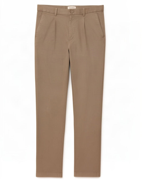 Pantaloni chino con pegging da uomo Marks & Spencer W34 L33 in cotone grigio
