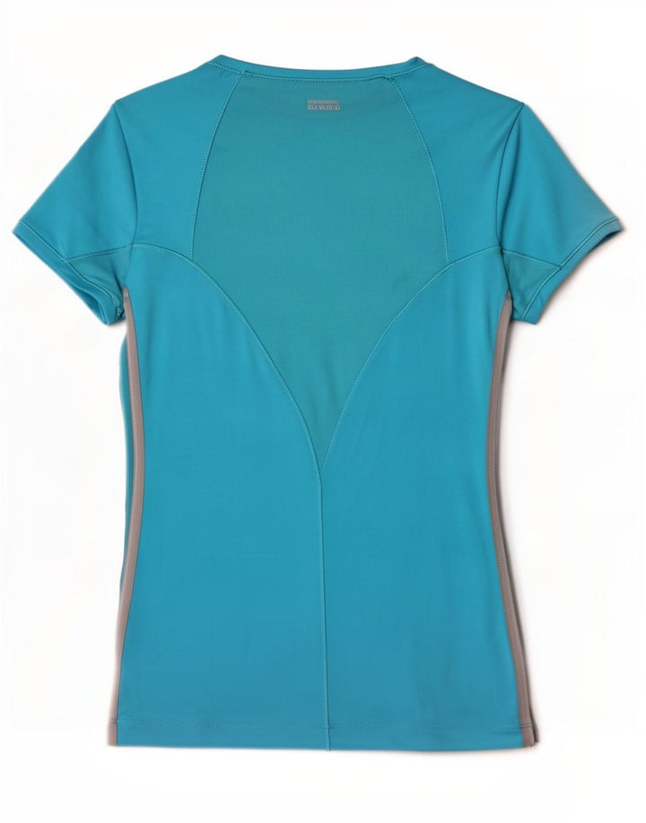 Maglietta Adidas Climacool da donna Top UK 10 Small Blu Poliestere