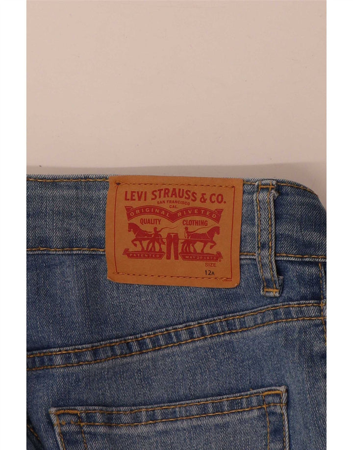 Levi's Ragazzi 511 Jeans slim invecchiati 11-12 anni W26 L29 Blu