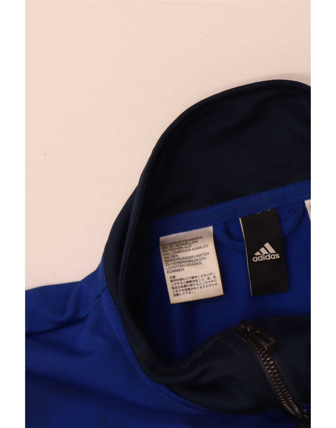 Giacca da ginnastica da uomo Adidas grande color block blu navy