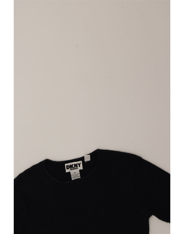 DKNY Girls Crew Neck Jumper Sweater 7-8 Years Medium Navy Blue Vintage Dkny and Second-Hand Dkny from Messina Hembry 