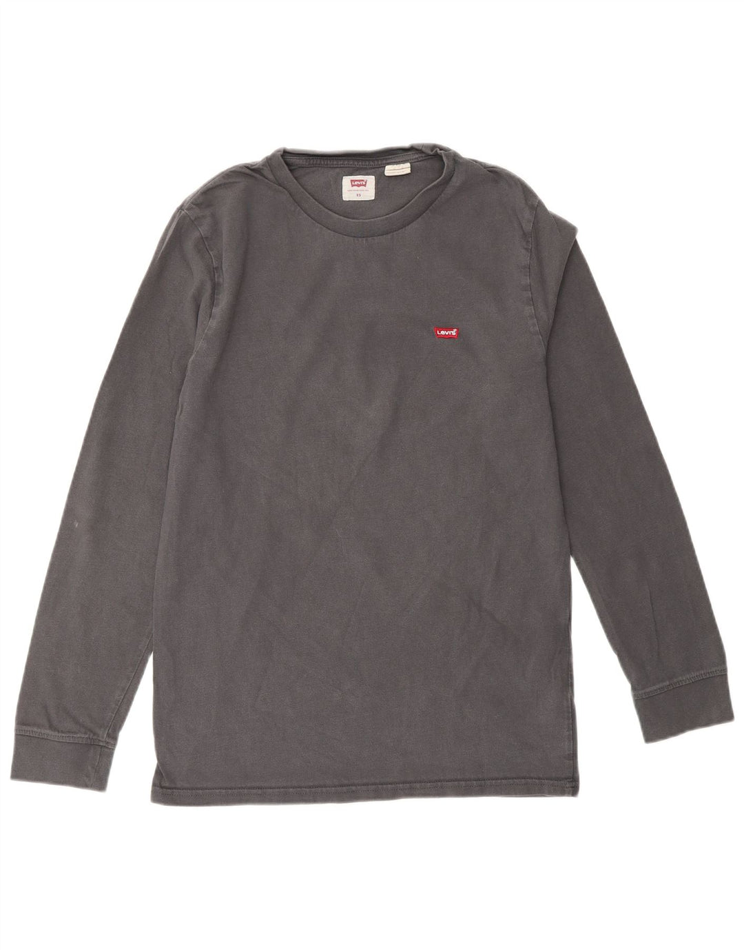 Maglietta LEVI'S da donna a maniche lunghe UK 6 XS in cotone grigio