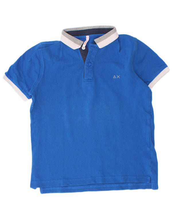 Polo Rugby Bambino Sun68 5-6 Anni Cotone Blu