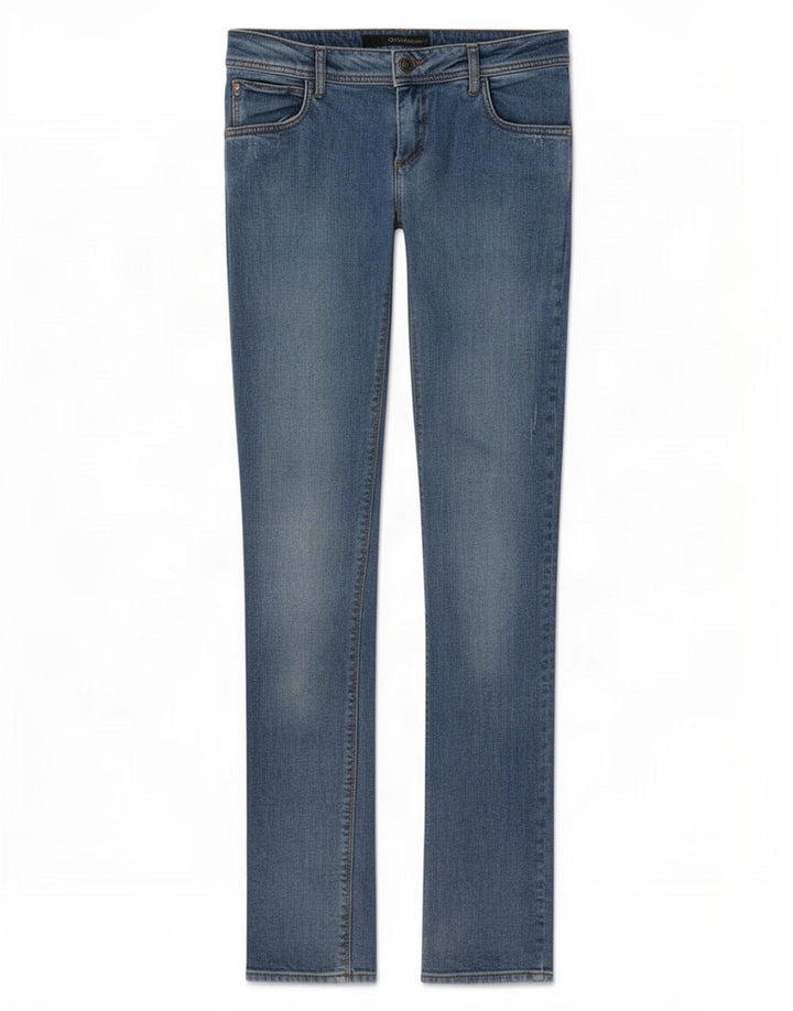 Jeans slim da donna Calvin Klein W28 L32 cotone blu