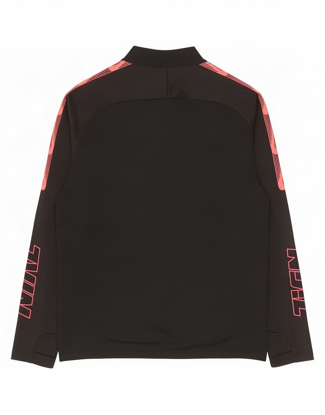 Top della tuta da ginnastica Nike Dri Fit con collo e zip da uomo, color block medio nero