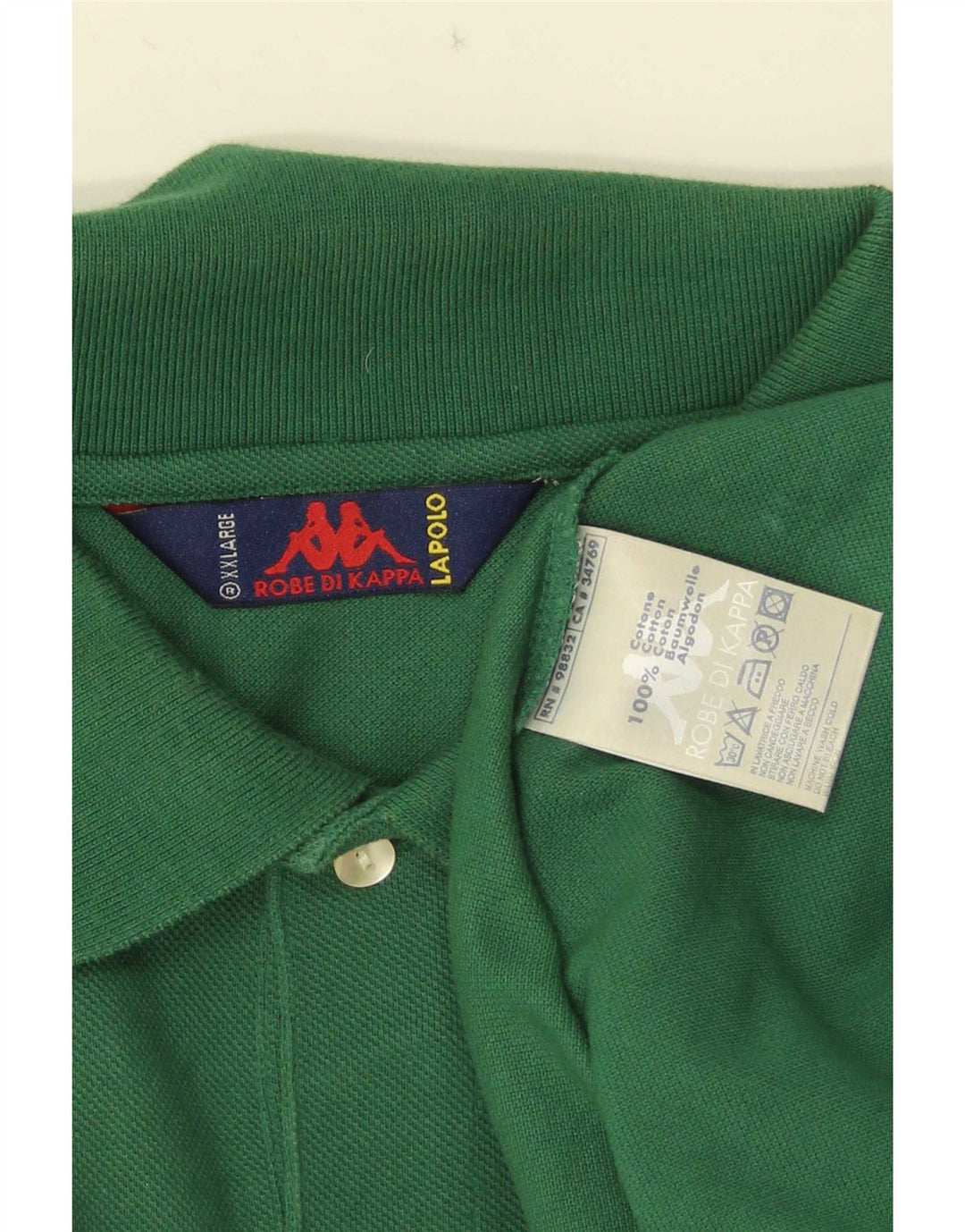 Polo Kappa Uomo 2XL Cotone Verde
