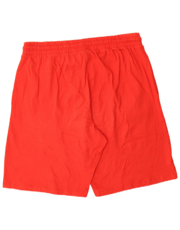 Pantaloncini sportivi da uomo Lotto grandi in cotone rosso