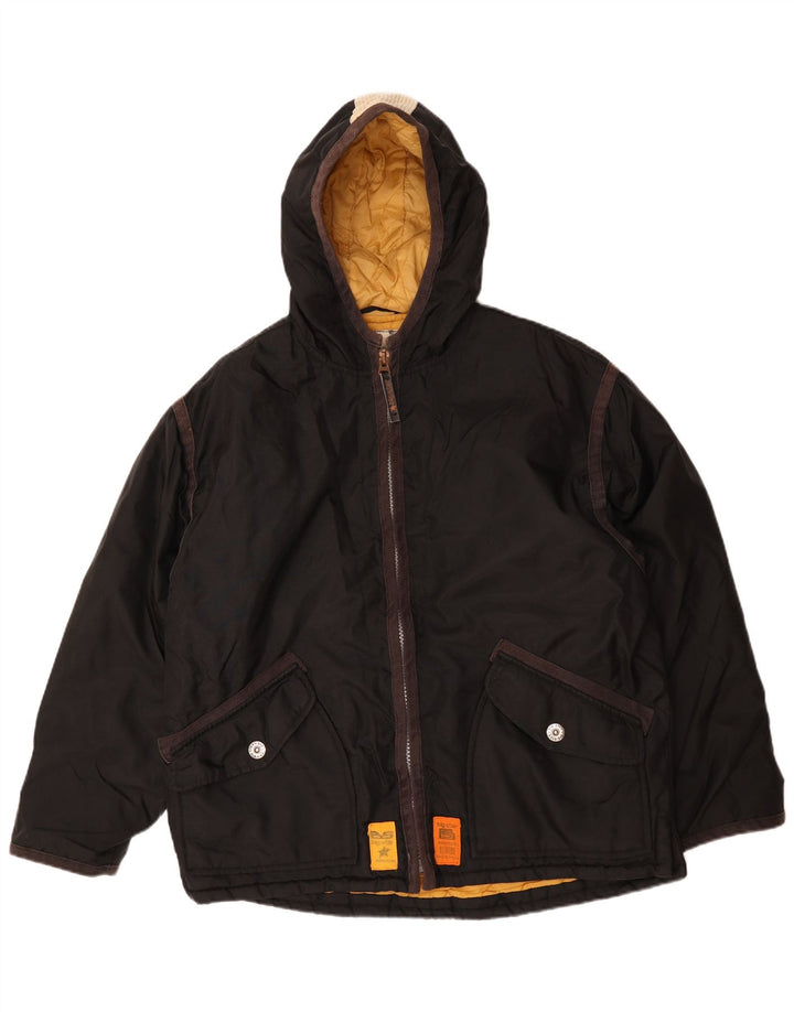 Giacca a vento con cappuccio da uomo Big Star UK 40 Large in nylon nero