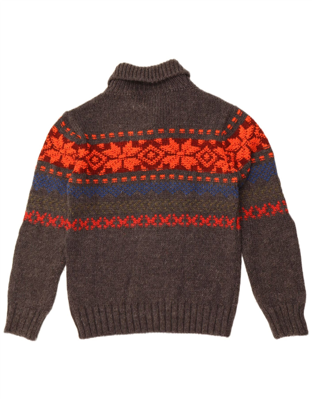 Recensione Maglione da uomo con collo a scialle in poliacrilico Fair Isle grigio medio