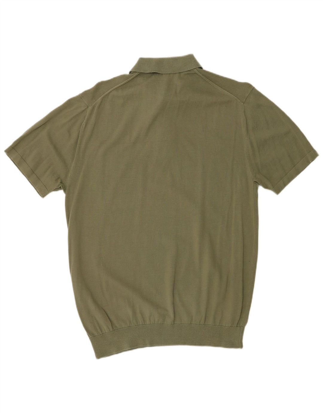 FRENCH CONNECTION Maglione da uomo a maniche corte con collo a polo medio kaki