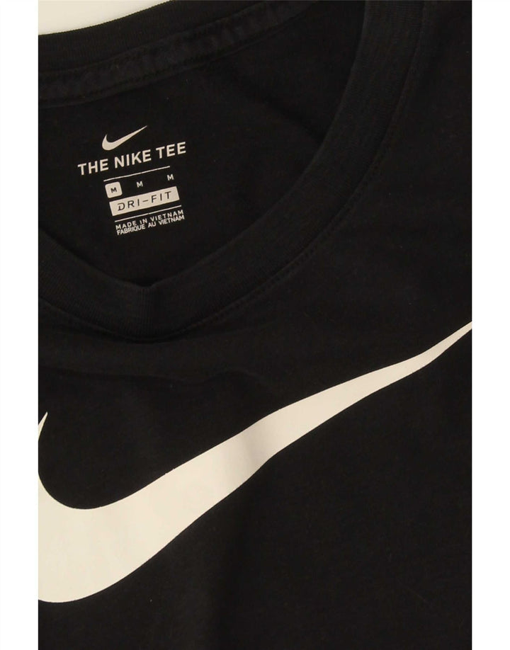 T-shirt grafica Nike Dri Fit da donna, taglia UK 14, media, nera