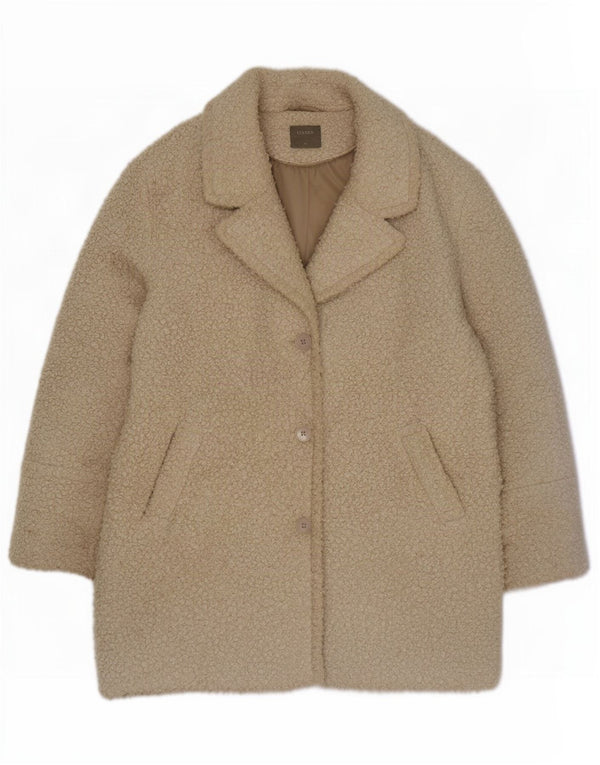 Soprabito da donna in pelliccia sintetica Oasis UK 18 XL Poliestere beige