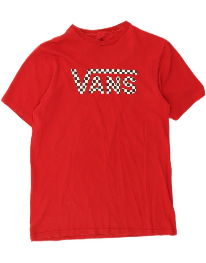Maglietta grafica da bambino Vans 14-15 anni XL Rossa