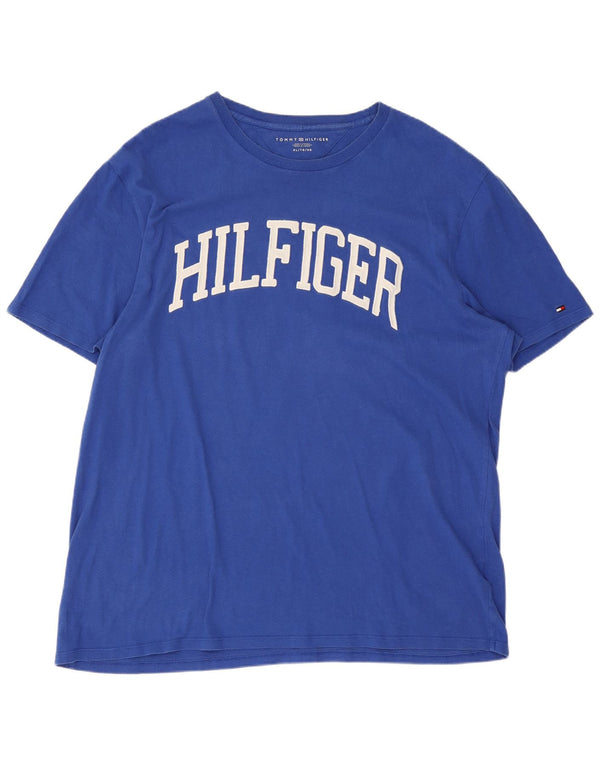 Maglietta grafica da uomo Tommy Hilfiger Top XL Blu