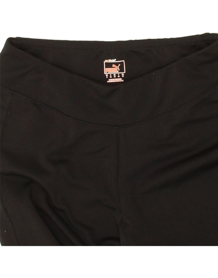 PUMA Womens Capri Tracksuit Trousers UK 10 Small Black Polyester Vintage Puma and Second-Hand Puma from Messina Hembry 