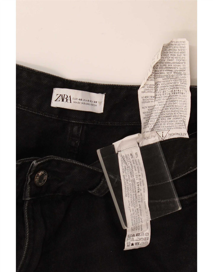 Jeans Zara da donna Cargo Bootcut EU 40 medio W30 L32 cotone nero