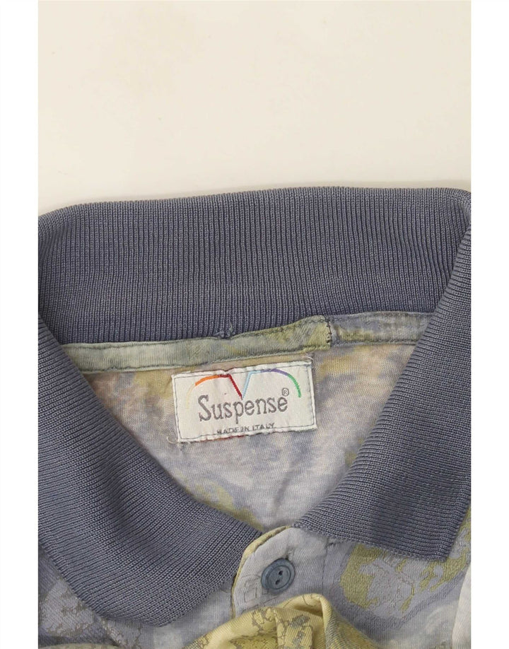 Polo da uomo Suspense grande geometrica multicolore
