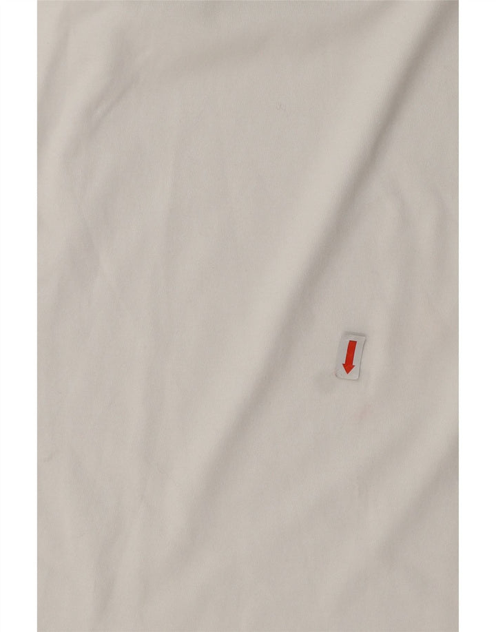 T-shirt grafica da uomo ADIDAS Top piccola in cotone bianco