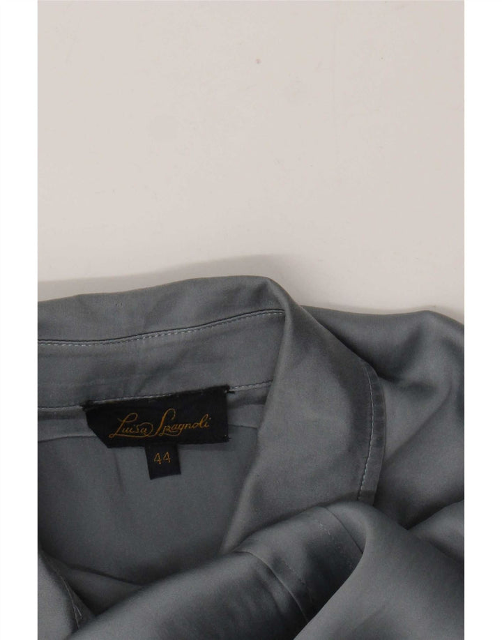 Camicetta Camicia Donna Luisa Spagnoli IT 44 Large Grigia Seta