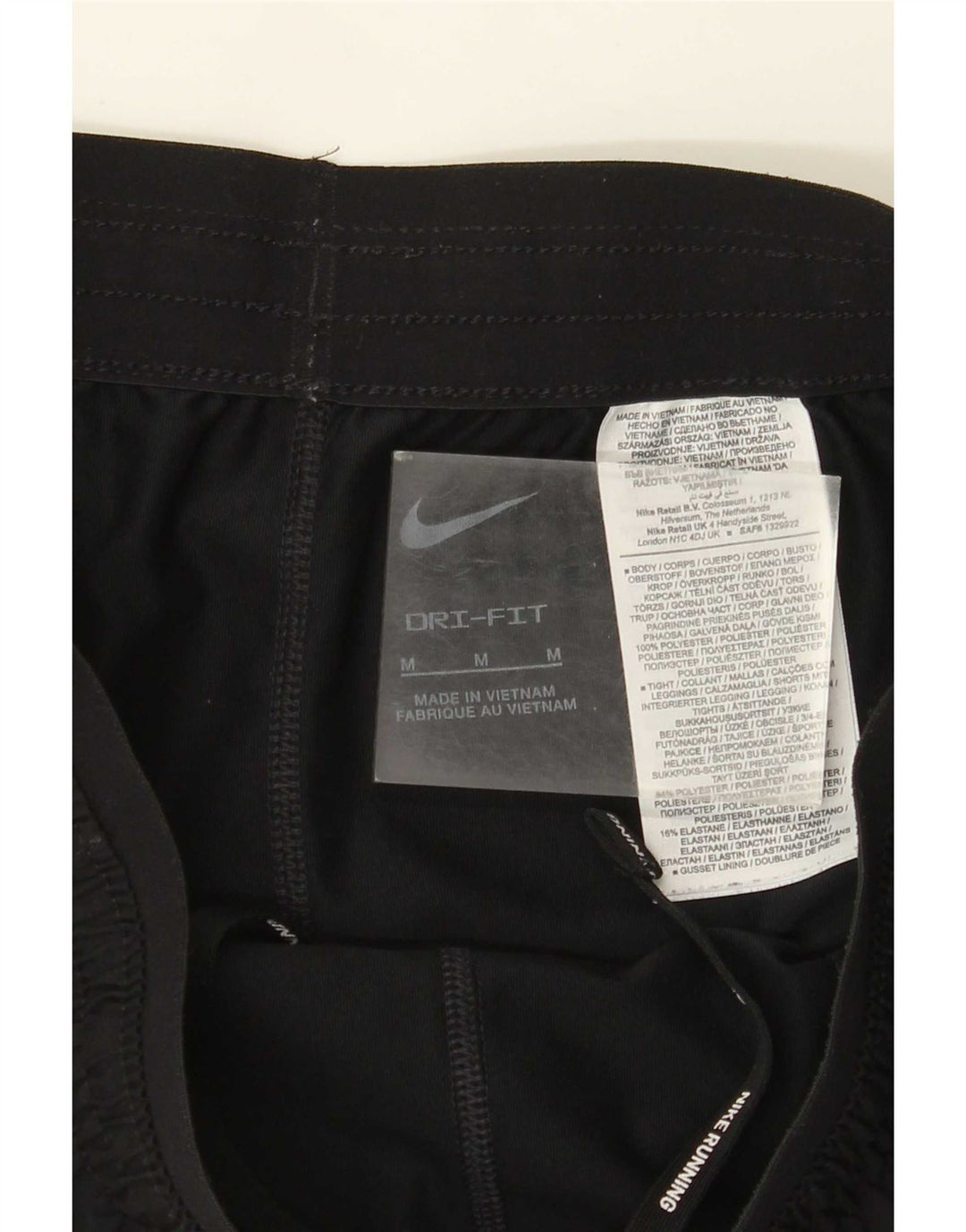 Pantaloncini sportivi Nike da donna Dri Fit UK 12 medio nero poliestere