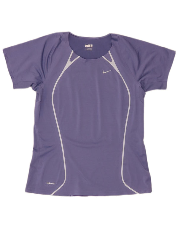 T-shirt Nike Dri Fit da donna US 8/10 Medium Purple Colourblock