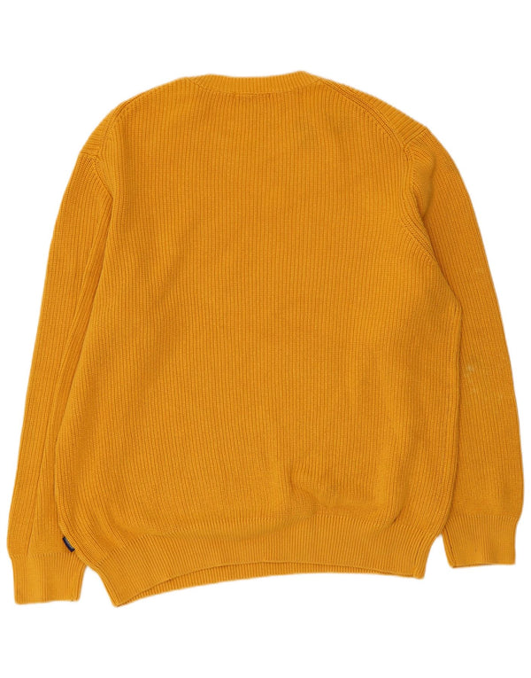 Maglione maglione girocollo da uomo CARRERA 2XL cotone giallo