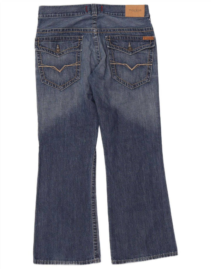 Jeans Bootcut da uomo Guess W33 L30 in cotone blu