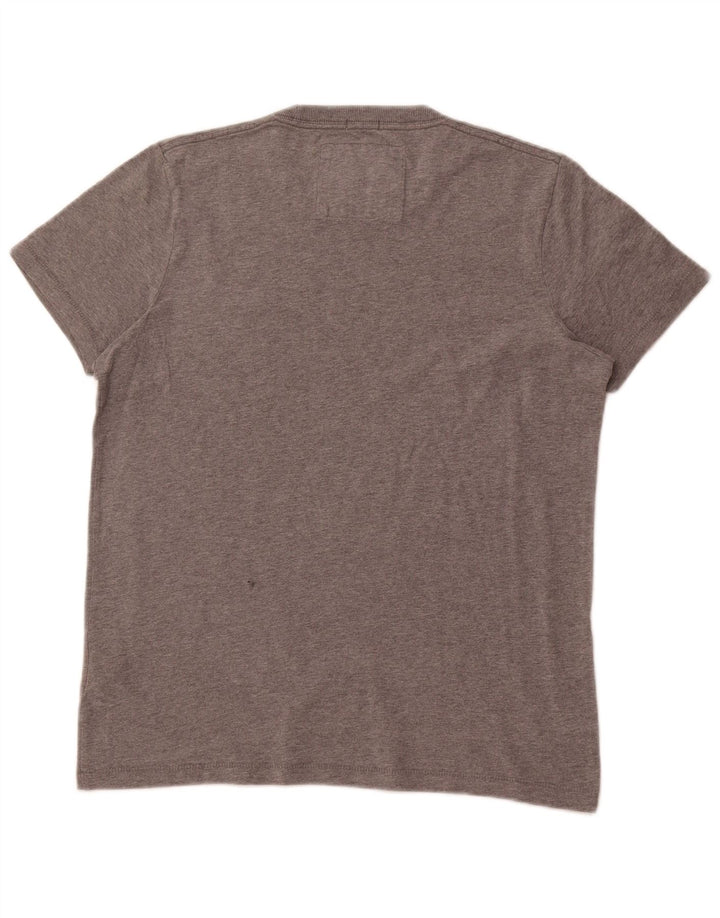 ABERCROMBIE & FITCH T-shirt con grafica muscolare da uomo in cotone grigio medio