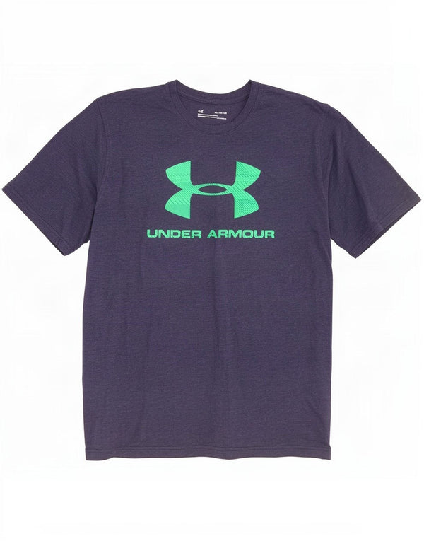 Maglietta grafica da uomo Under Armour Heat Gear Top XL Blu navy