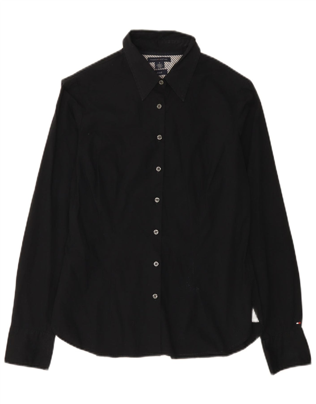 Camicia da donna Tommy Hilfiger US 6 cotone medio nero
