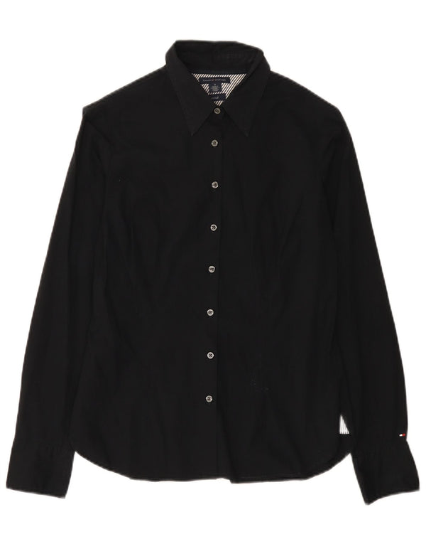 Camicia da donna Tommy Hilfiger US 6 cotone medio nero