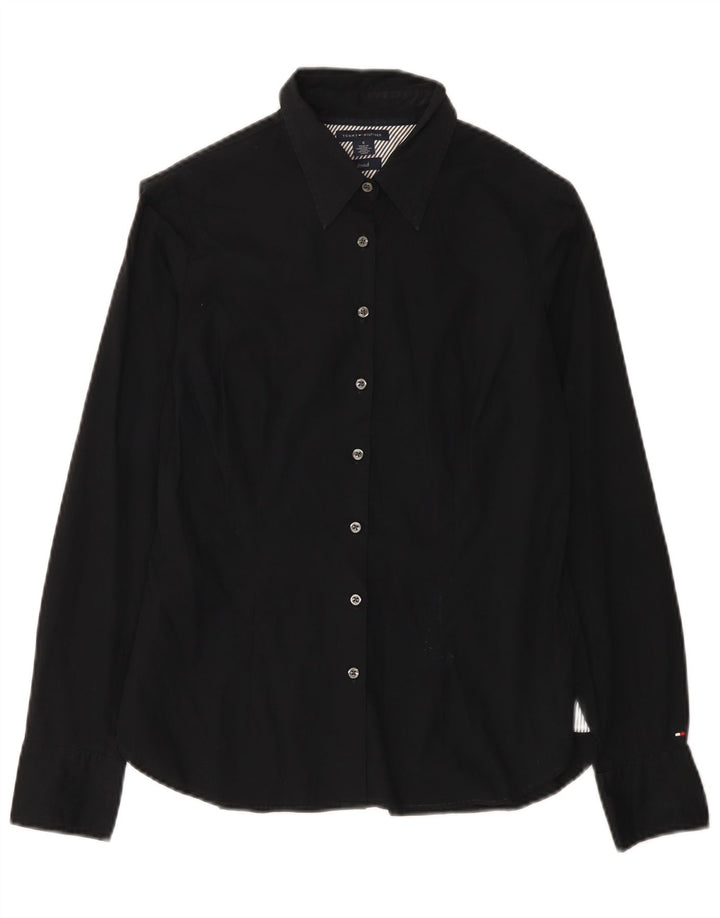 Camicia da donna Tommy Hilfiger US 6 cotone medio nero