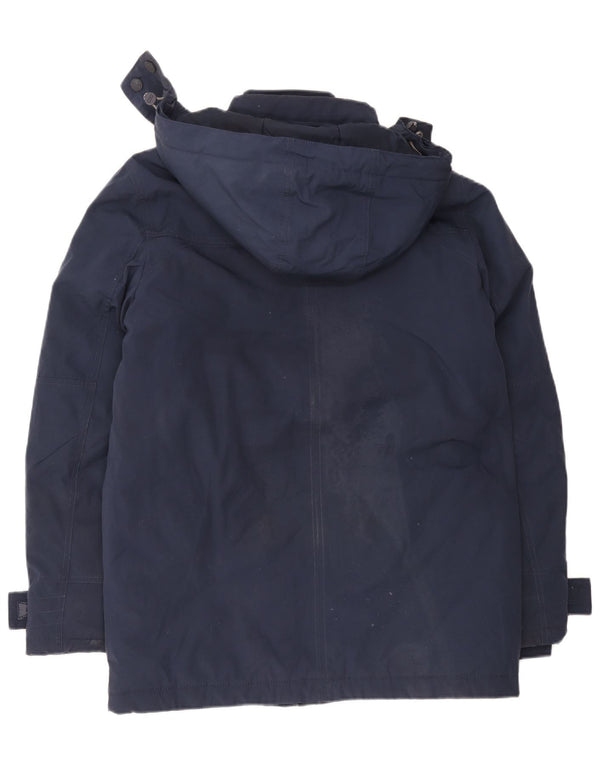 Cappotto giacca a vento con cappuccio da uomo Tommy Hilfiger UK 38 medio blu navy