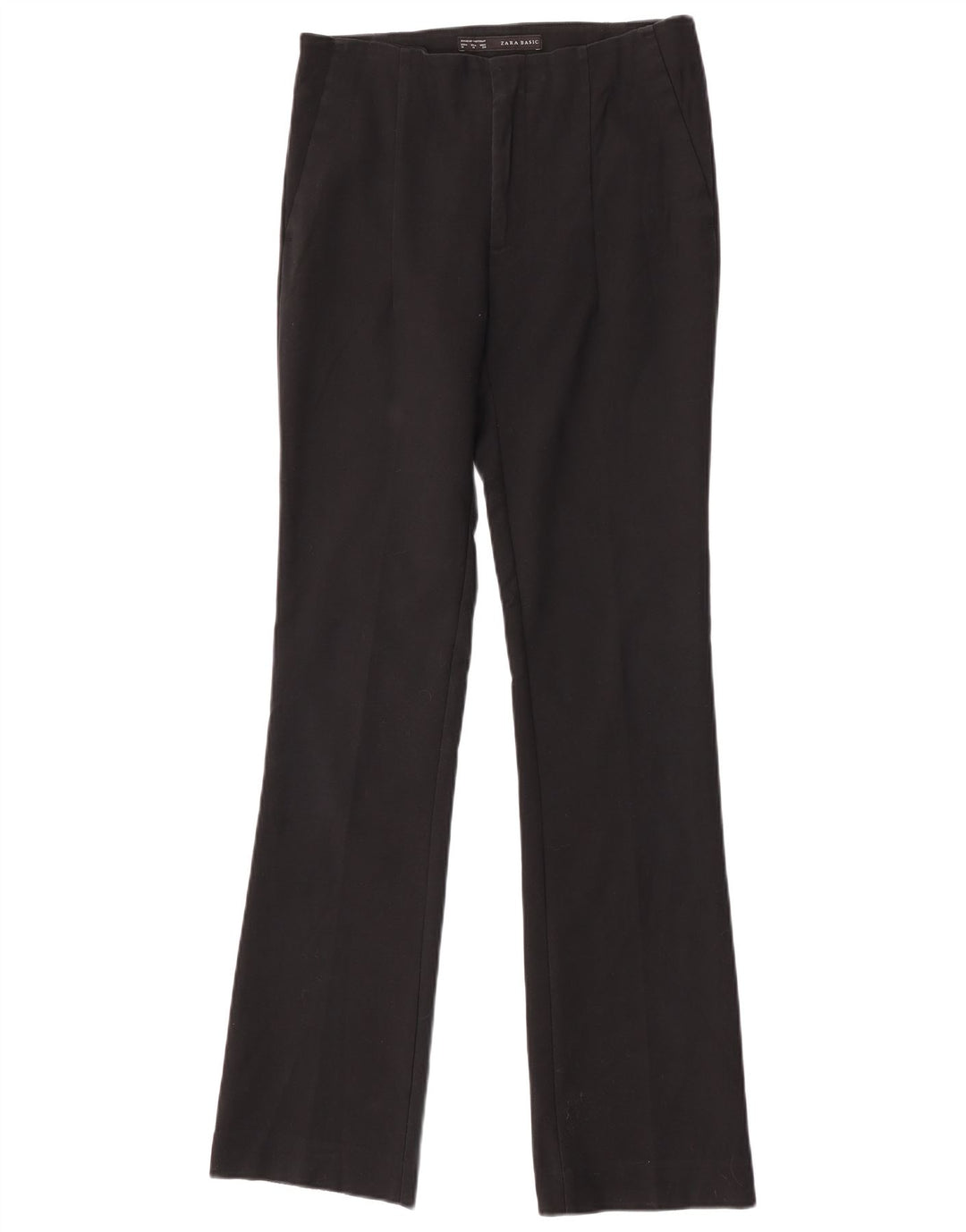 Pantaloni chino bootcut da donna Zara medi W28 L32 cotone nero