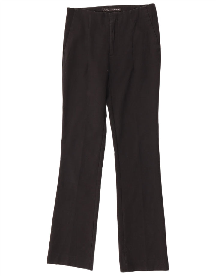 Pantaloni chino bootcut da donna Zara medi W28 L32 cotone nero