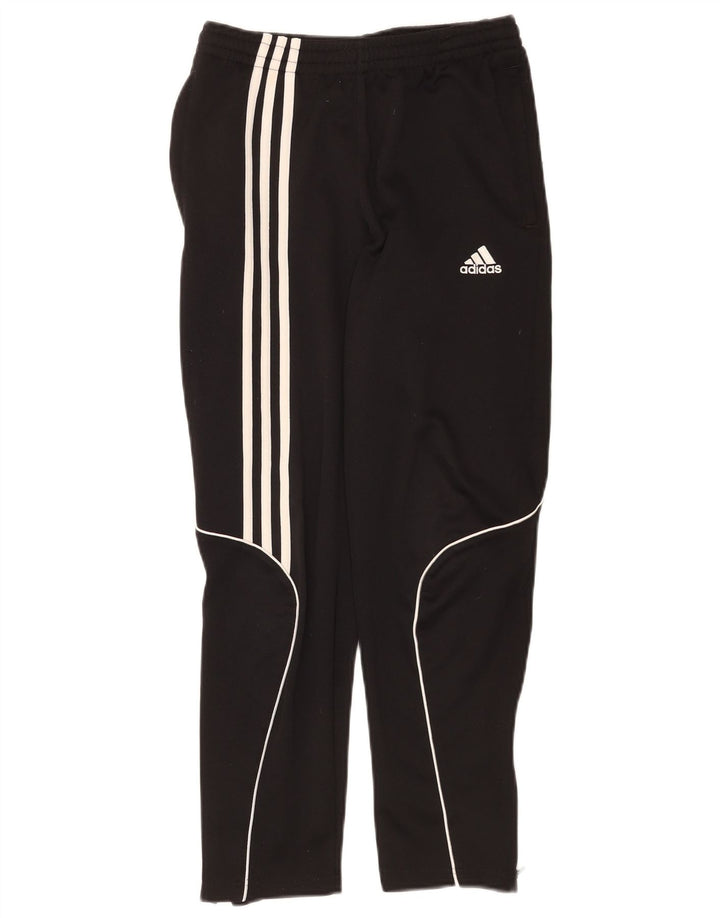 Pantaloni della tuta Adidas Climalite da ragazzo 11-12 anni in poliestere nero