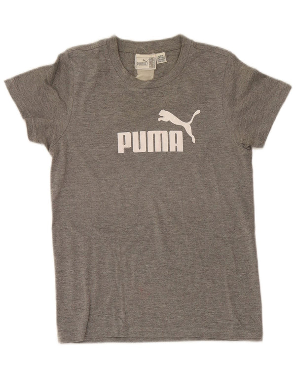 T-shirt grafica da donna Puma UK 12 grigio medio chiazzato