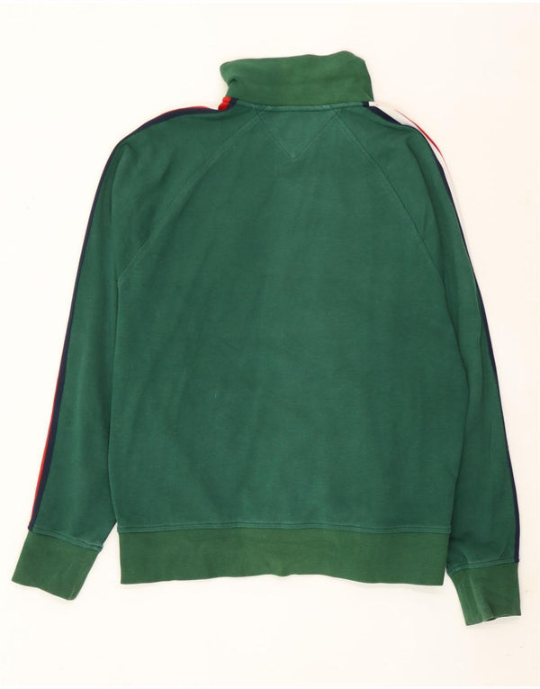 Giacca da tuta da uomo Tommy Hilfiger color block verde medio
