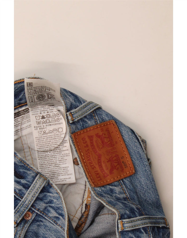 Jeans dritti Levi's 501 da donna W23 L27 cotone blu