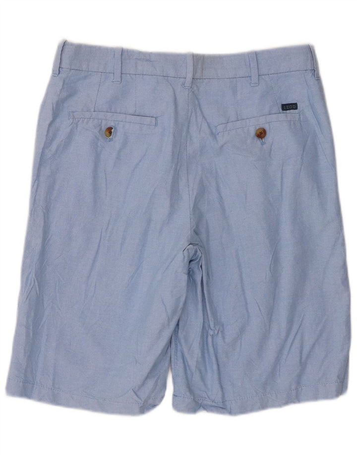Pantaloncini chino da uomo Izod W30 cotone blu medio