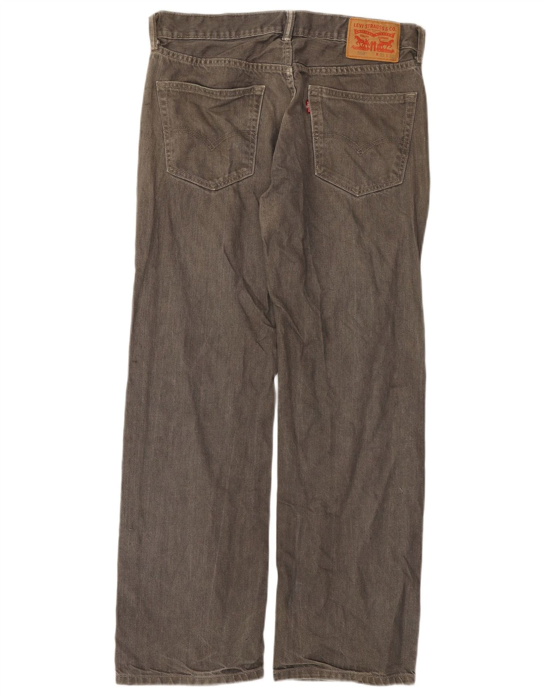 Levi's Uomo 559 Jeans dritti dalla vestibilità rilassata W32 L32 Grigi