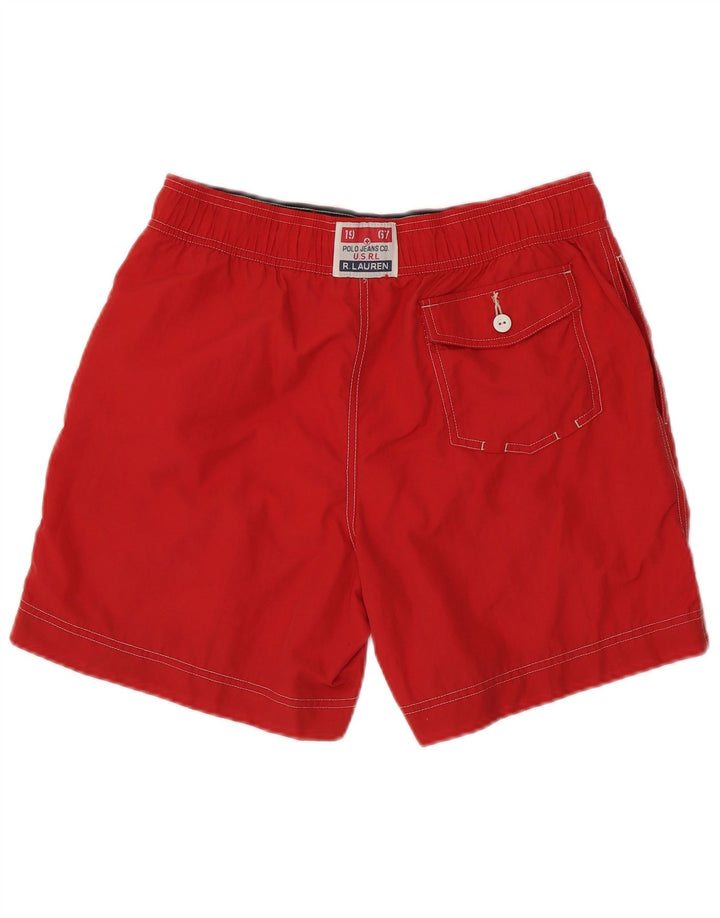 POLO RALPH LAUREN Pantaloncini da bagno con grafica da uomo Poliestere rosso medio